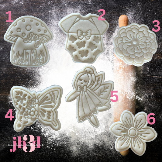 Fairy Set Minis - 60mm Cutter & Embosser Stamps