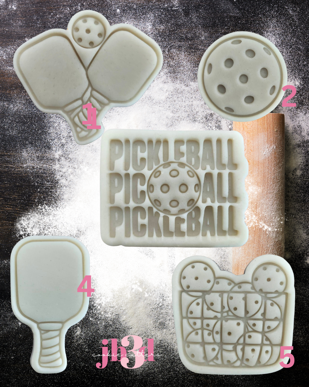PIckleball - Cutters & Embosser Stamps