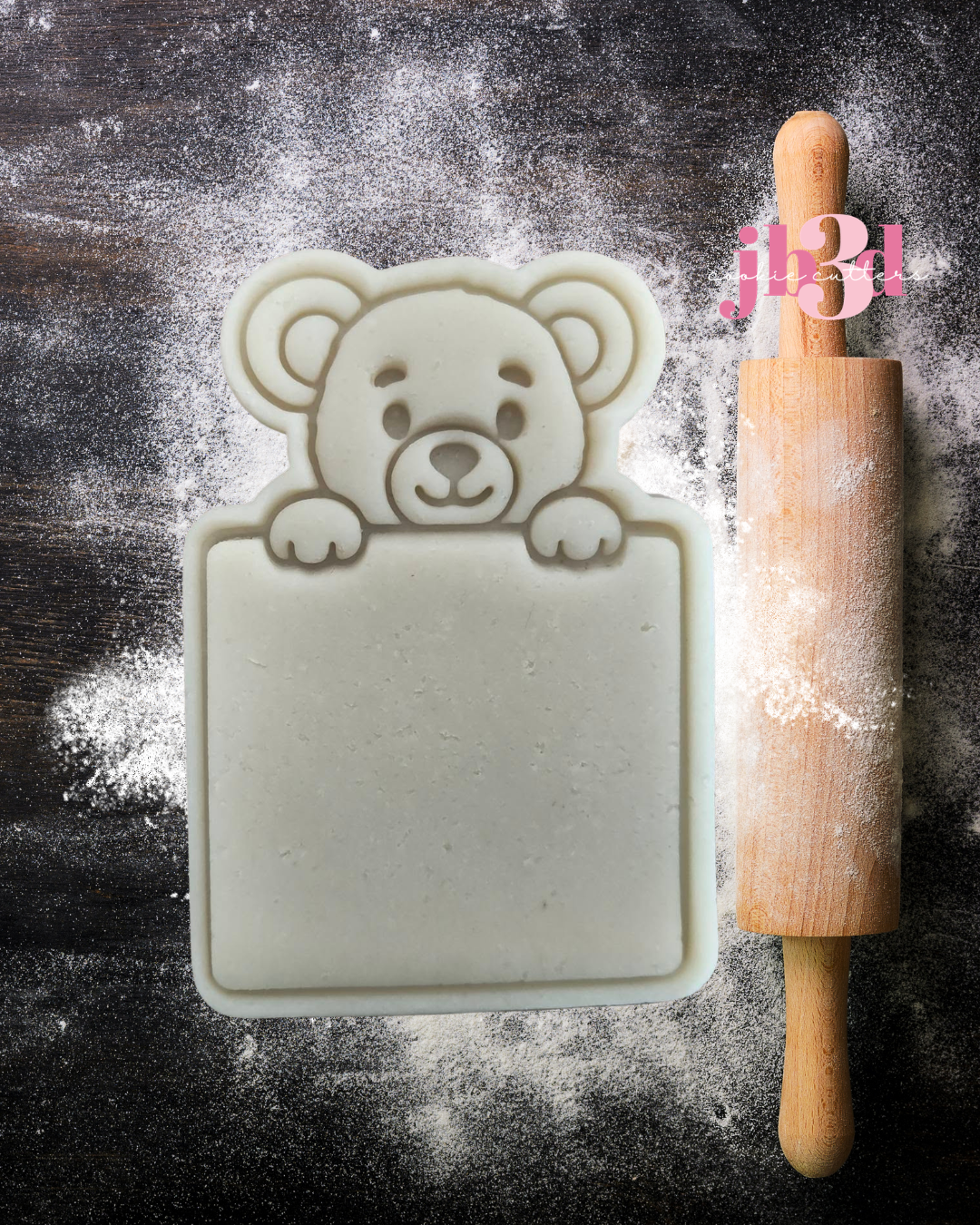 DIY Bear sign - Cutter & Embosser stamp