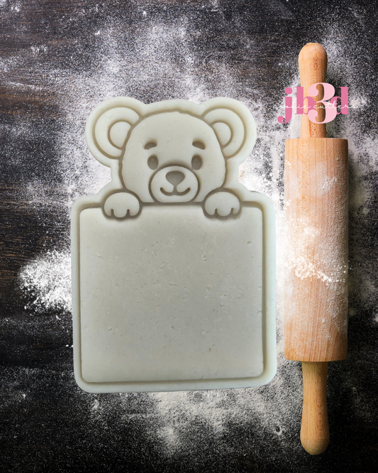 DIY Bear sign - Cutter & Embosser stamp