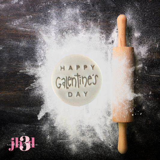 Happy Galenetines Day - 70mm embosser stamp
