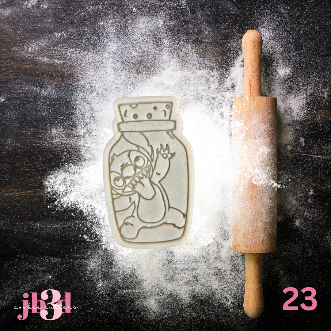 Stitch in a bottle - Cutter & Embosser stamp