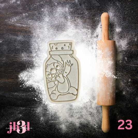 Stitch in a bottle - Cutter & Embosser stamp