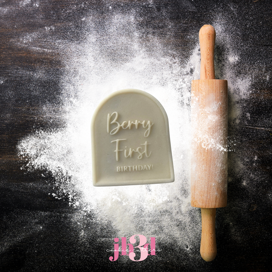 Berry First Birthday Cutter & Debosser Stamp