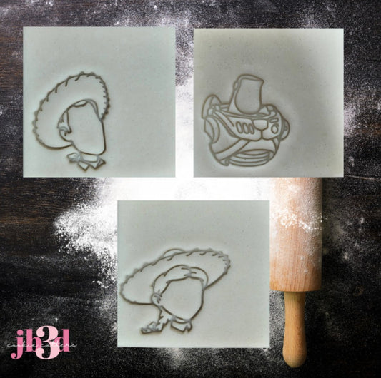 Toy Story Themed Cutters & Embosser & Debosser Stamps