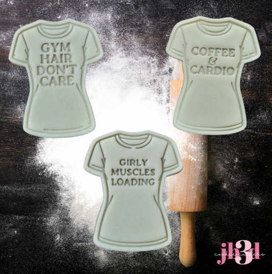 GYM Shirts - Cutters & Embosser Stamps