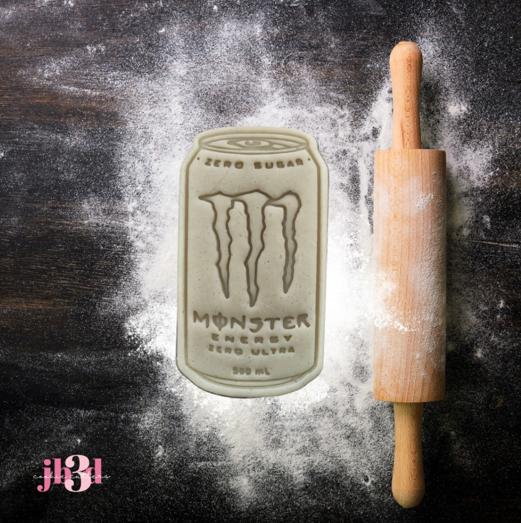 Monster Energy Can - Cutter & Embosser Stamp