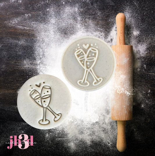 Champagne Glasses - Cutters @ Stamps