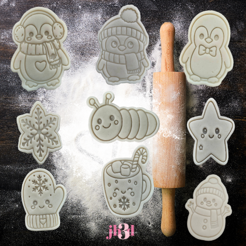 Winter Characters - Cutters & Embosser Stamps