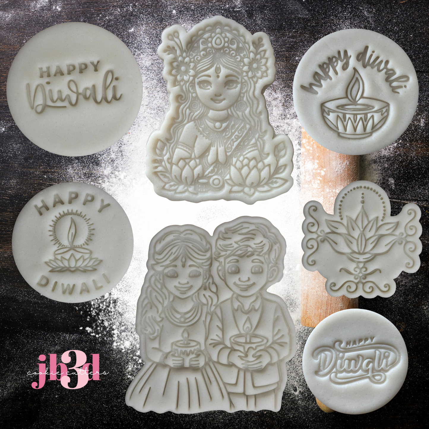 Diwali - Cutters & Embosser Stamps