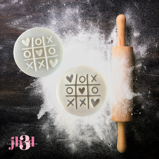 Naughts & Crosses Embosser Debosser 70mm Embosser Stamps