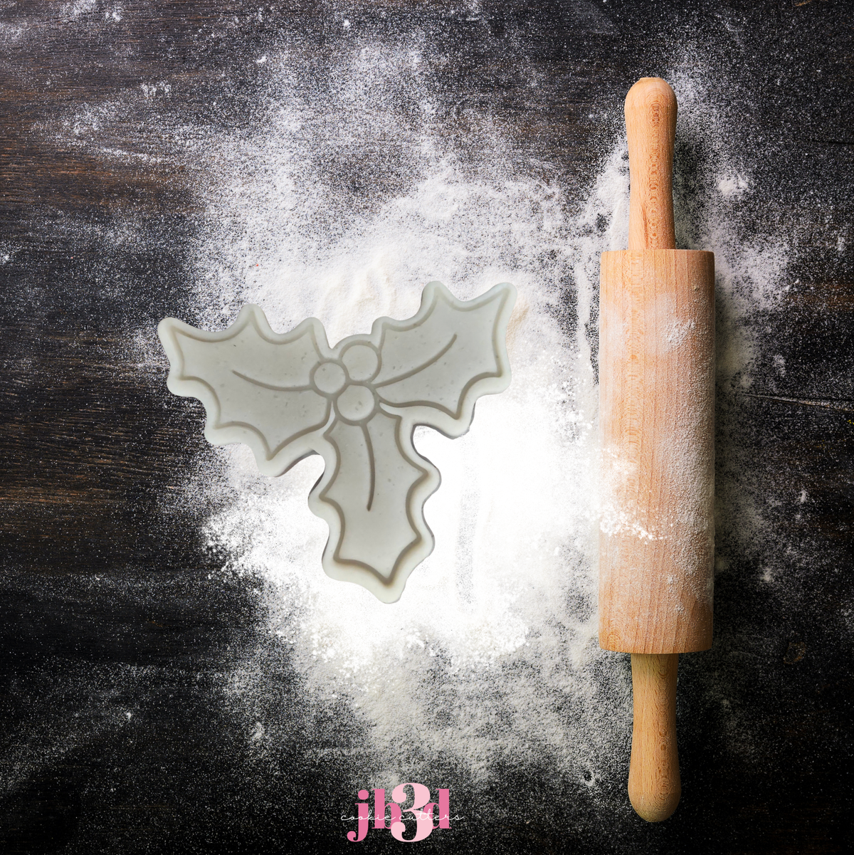 Holly Leaves - Cutter & Embosser Stamp