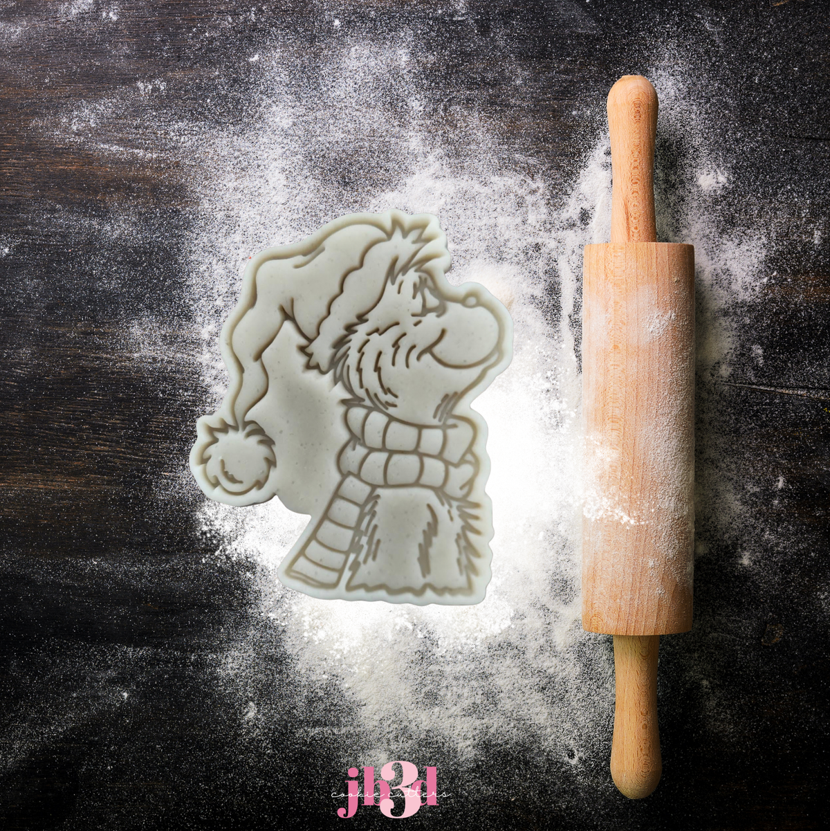 Grinch looking up - Cutter & Embosser Stamp