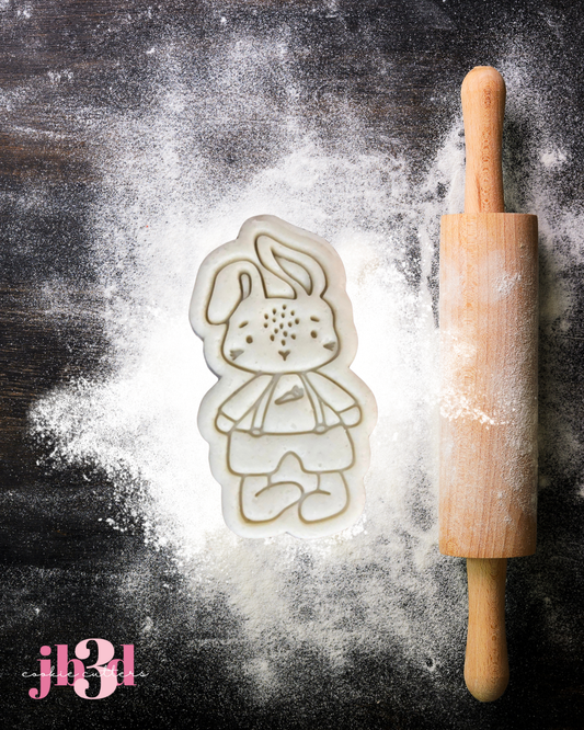 Whimsy Rabbit - Cutter & Embosser Stamp