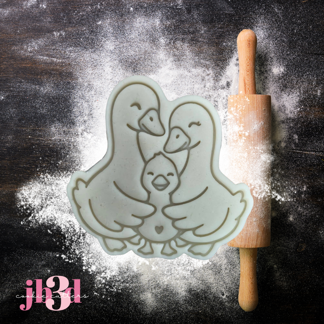 He or She? WADDLE it be? Baby Shower Cutters & Embosser Stamps