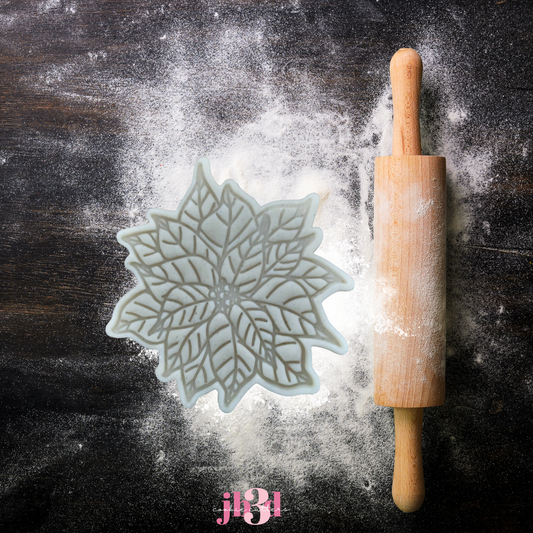 Poinsettia - Christmas Flower Cutter & Embosser Stamp