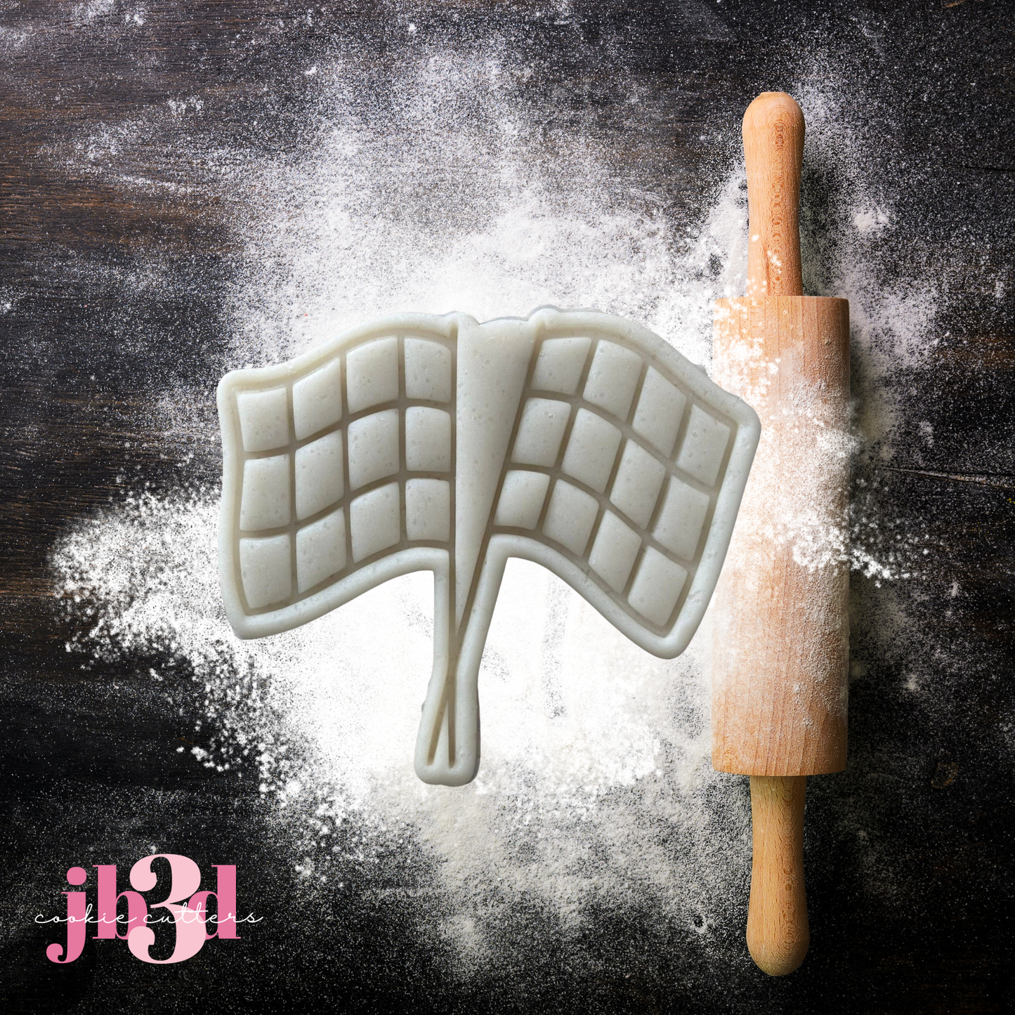 Racing Flags - With or without Bow - Cutters & Embosser Stamps