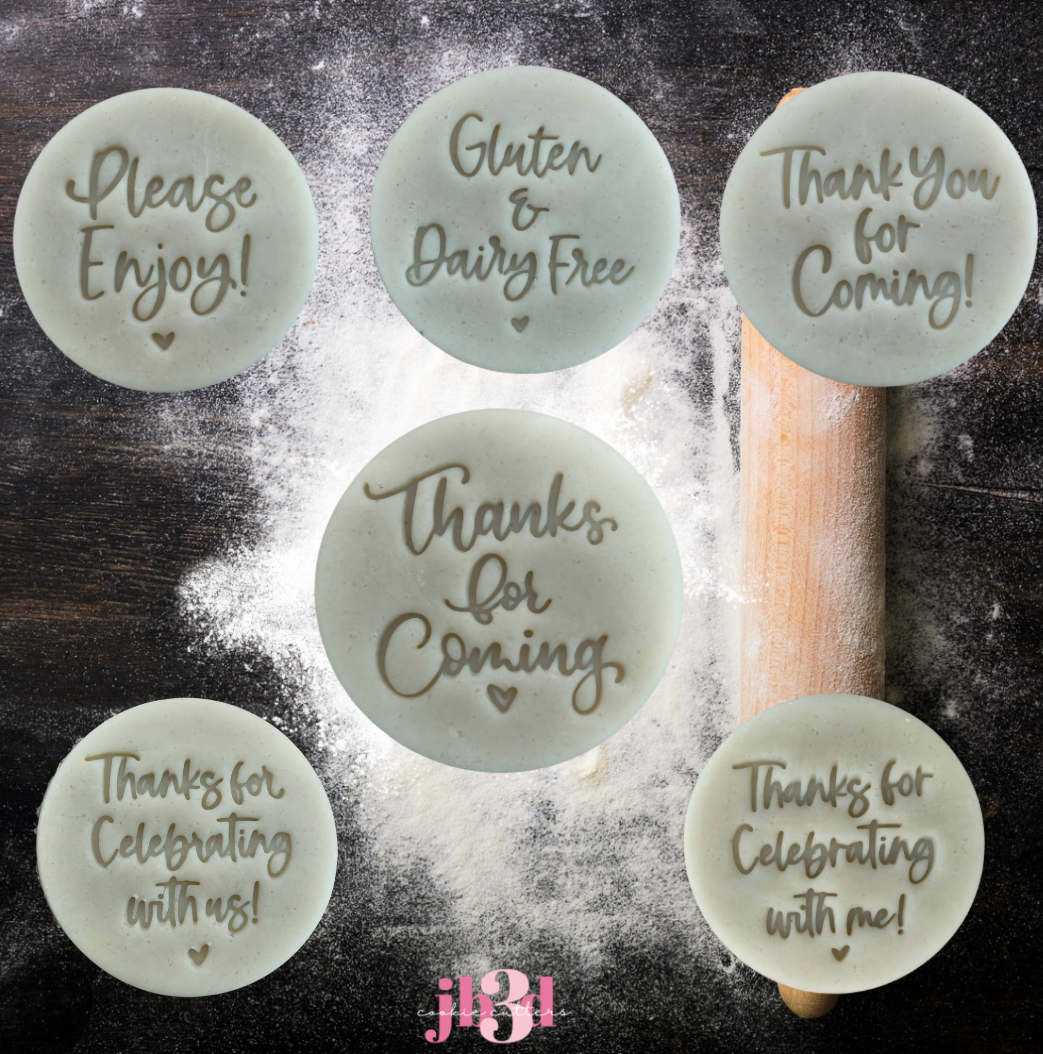 Assorted 70mm Embosser Stamps