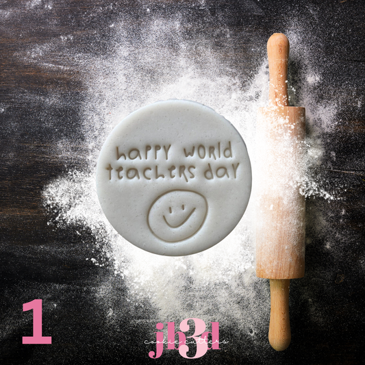 World Taecher's Day - Embosser/Debosser Stamps