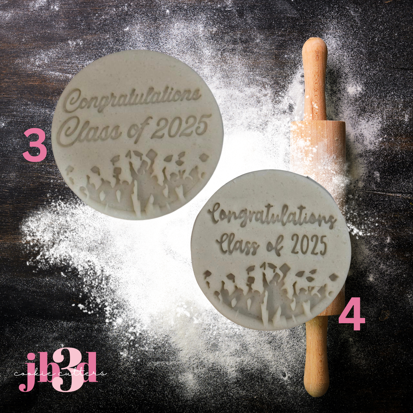 GRADUATION  Debosser/ Embosser 70mm Stamps