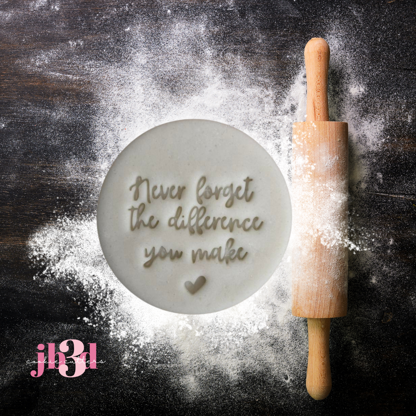 Teacher/Coach - Never forget the difference you make 70mm round stamp