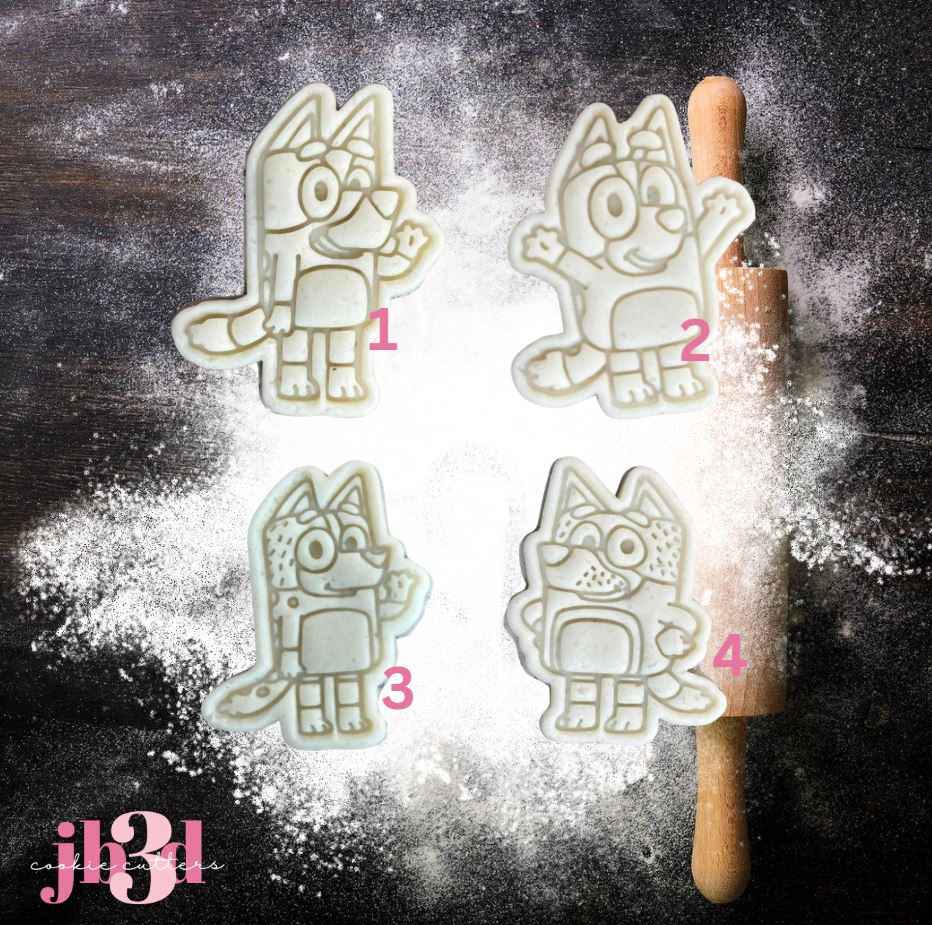 Mini Bluey Cutters & Embosser Stamps