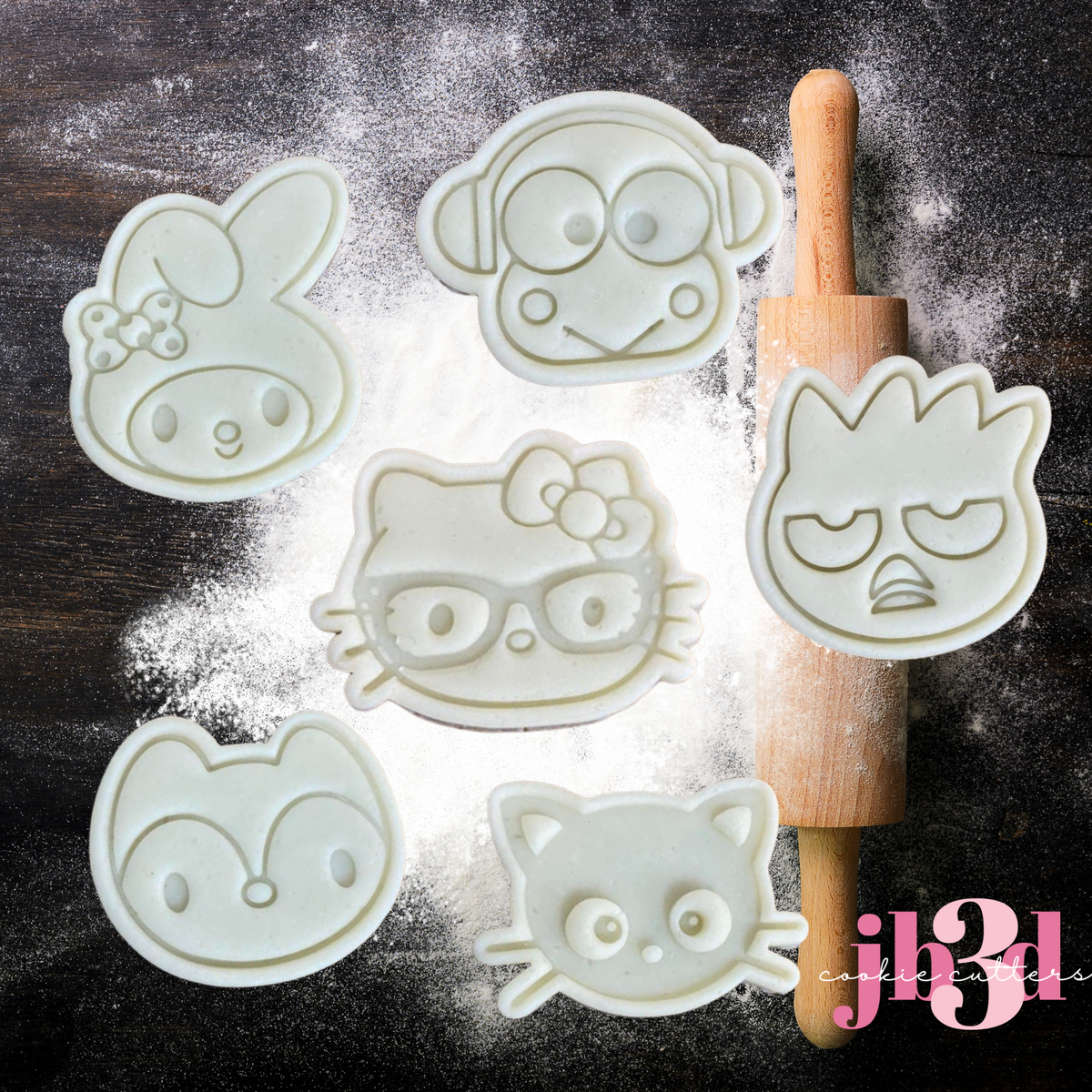 Cutter Hello Kit HELLO KITTY AND FRIENDS Cutters & Stamps – jb3dcookiecutters