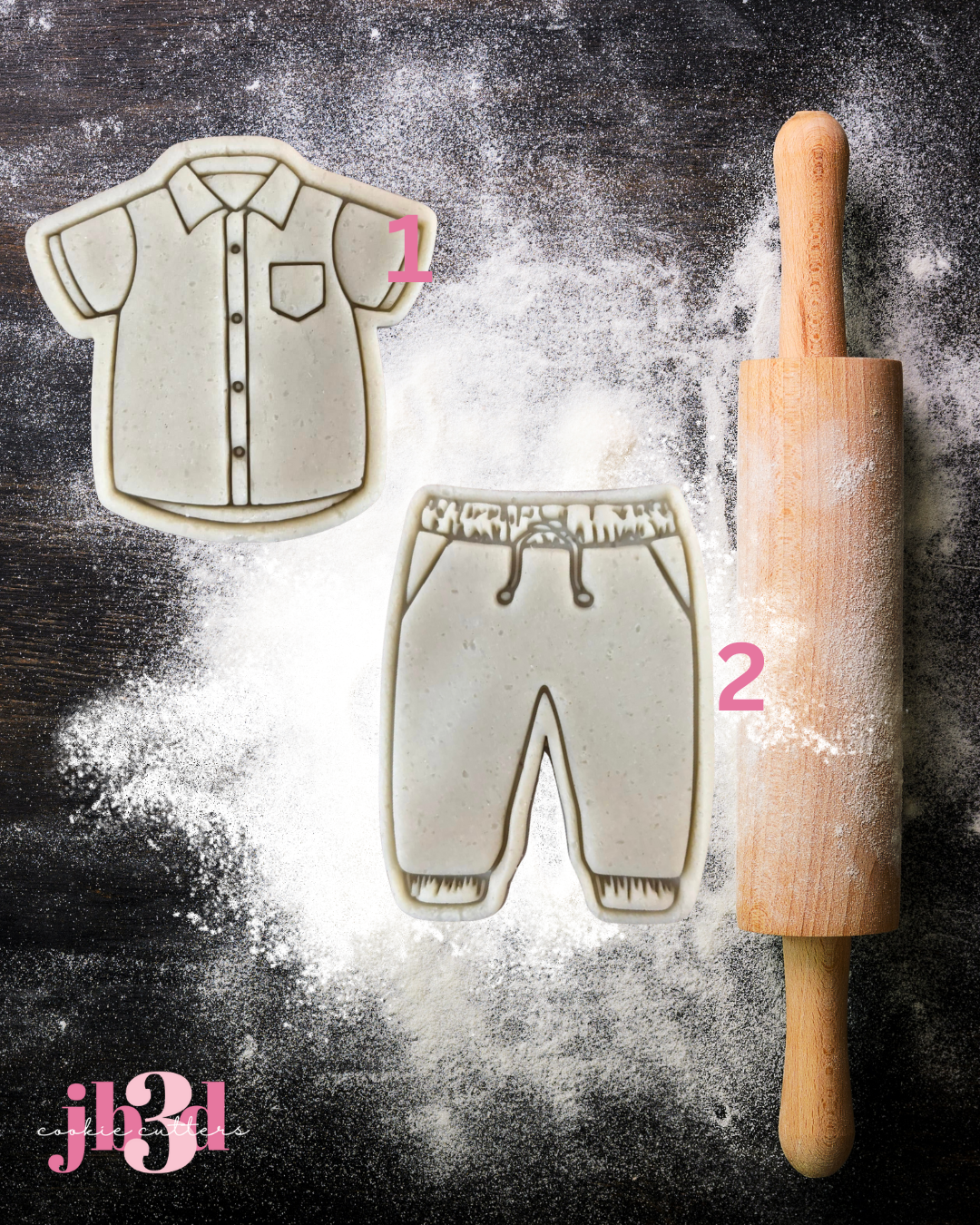 Clothing SHIRT & PANTS  - Cutter & Embosser Stamp