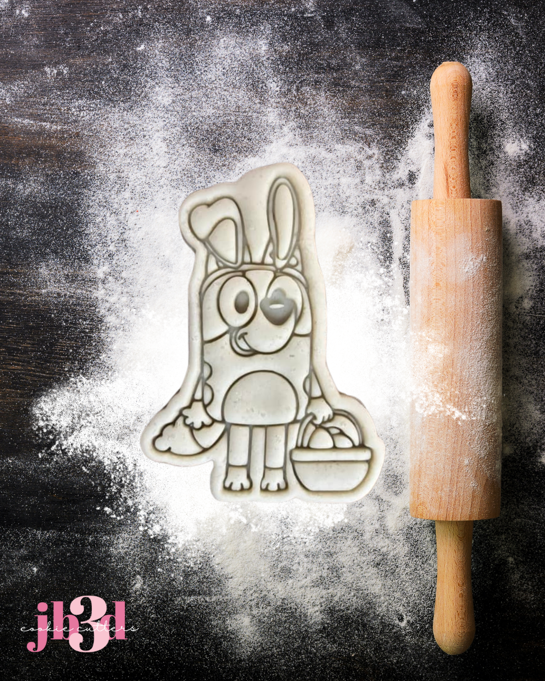 Bluey - Easter Basket Cutter & Embosser Stamp