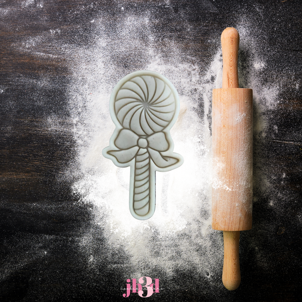 Christmas Peppermint Candy - Cutter & Embosser Stamp
