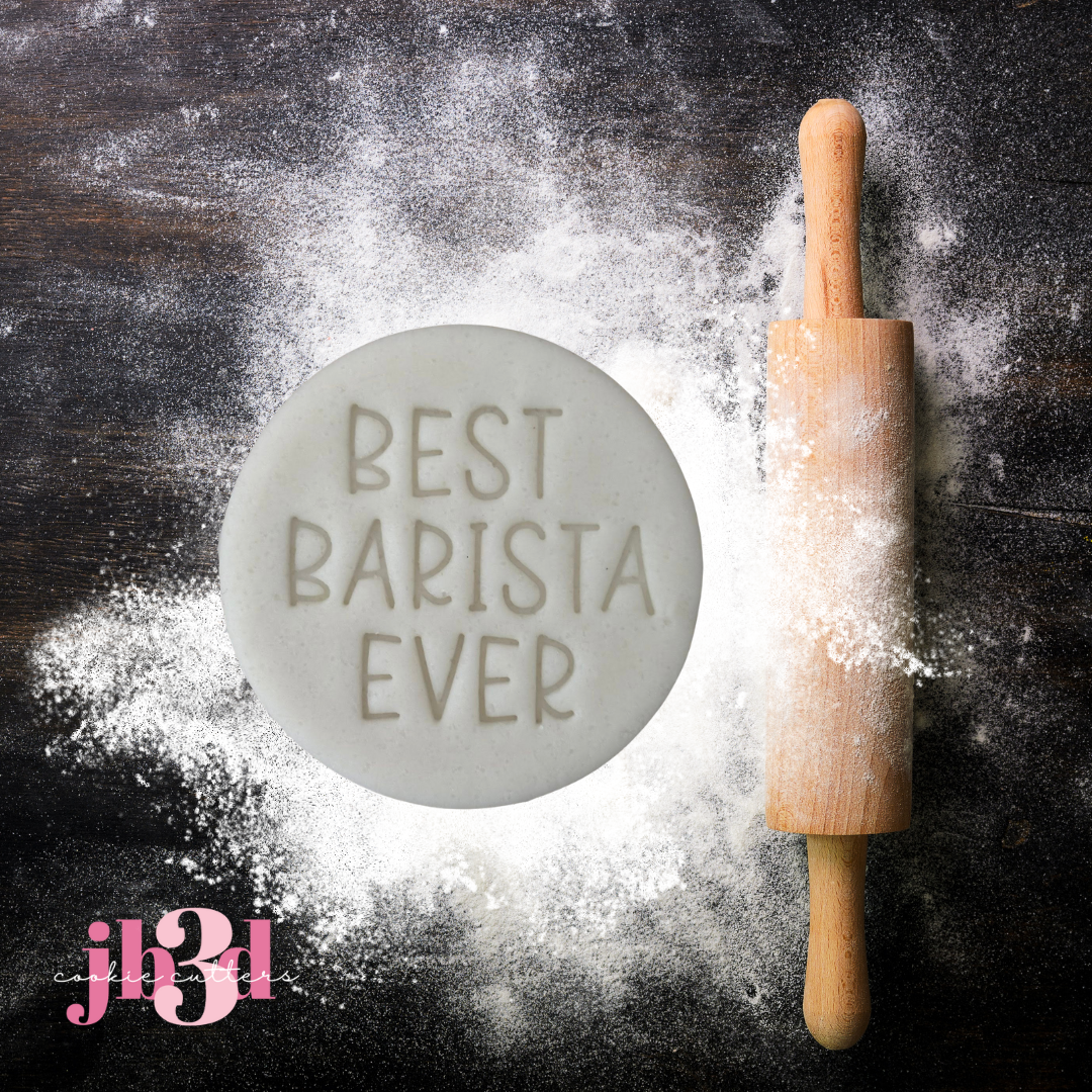 Best Barista Ever Set - Cutter & Embosser Stamps