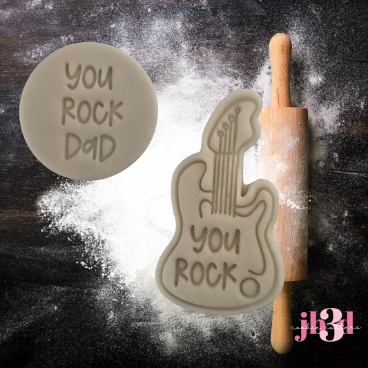 You Rock Dad - Fathers day Cutters & Stamps