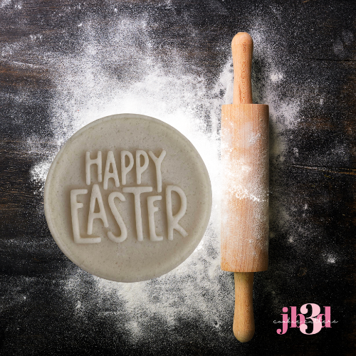 Happy Easter 70mm Embosser Stamp
