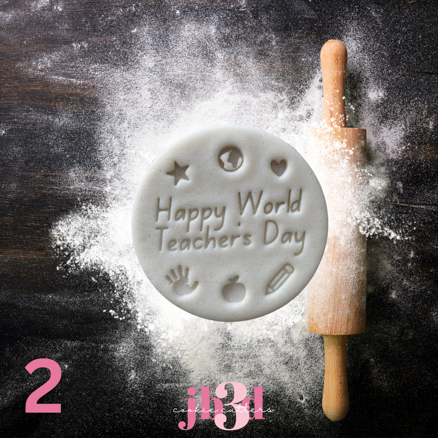 World Taecher's Day - Embosser/Debosser Stamps