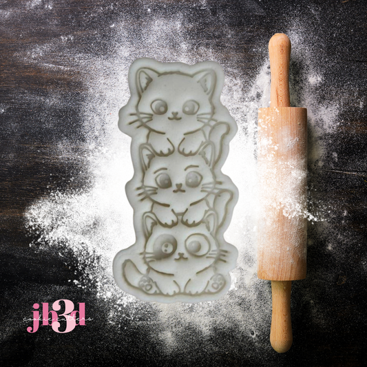 Kitten Stack - Cutter & Embosser Stamp