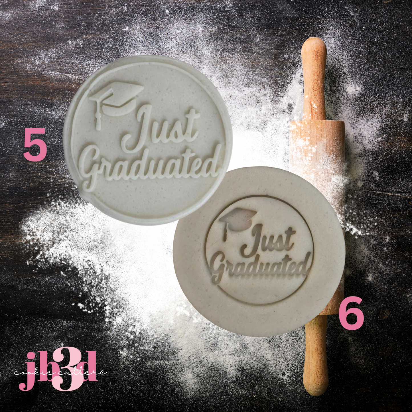 GRADUATION  Debosser/ Embosser 70mm Stamps