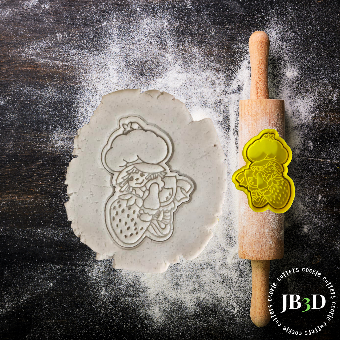 Straw berry Short cake Cutters & Embossers