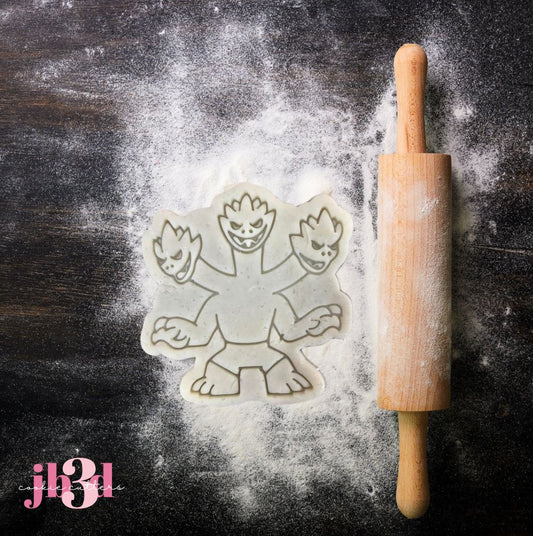 3 headed dragons - Cutters & Embosser Stamps