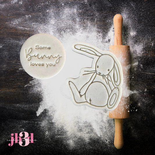Some Bunny loves you - Cutter & Embosser Stamps