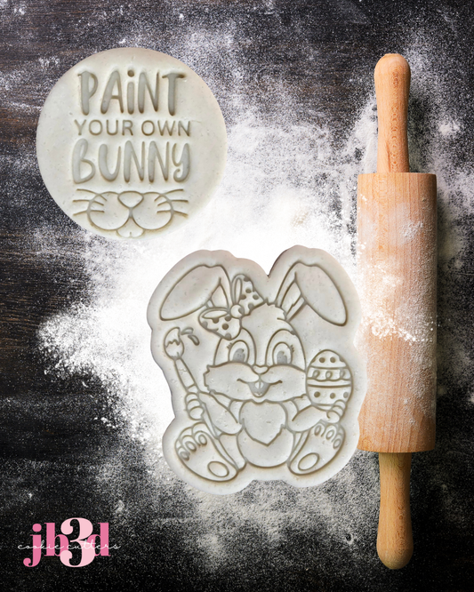 Paint your own Bunny - Cutters & Embosser Stamps