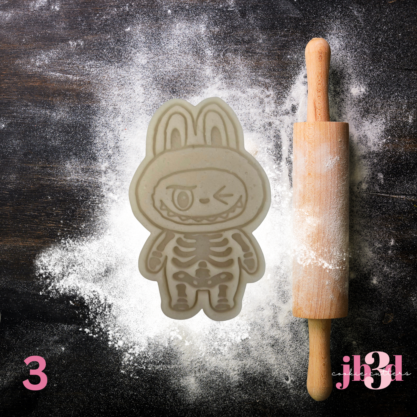 Labubu LA BOO BOO (Halloween) Cutters & Embosser Stamps