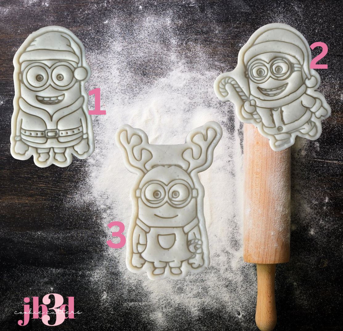 Christmas MINIONS - Cutters & Embosser Stamps