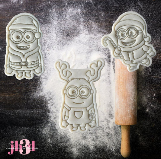 Christmas MINIONS - Cutters & Embosser Stamps