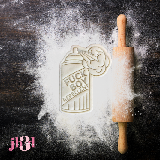 Fuck Boy Repellent - Cutter & Embosser Stamp