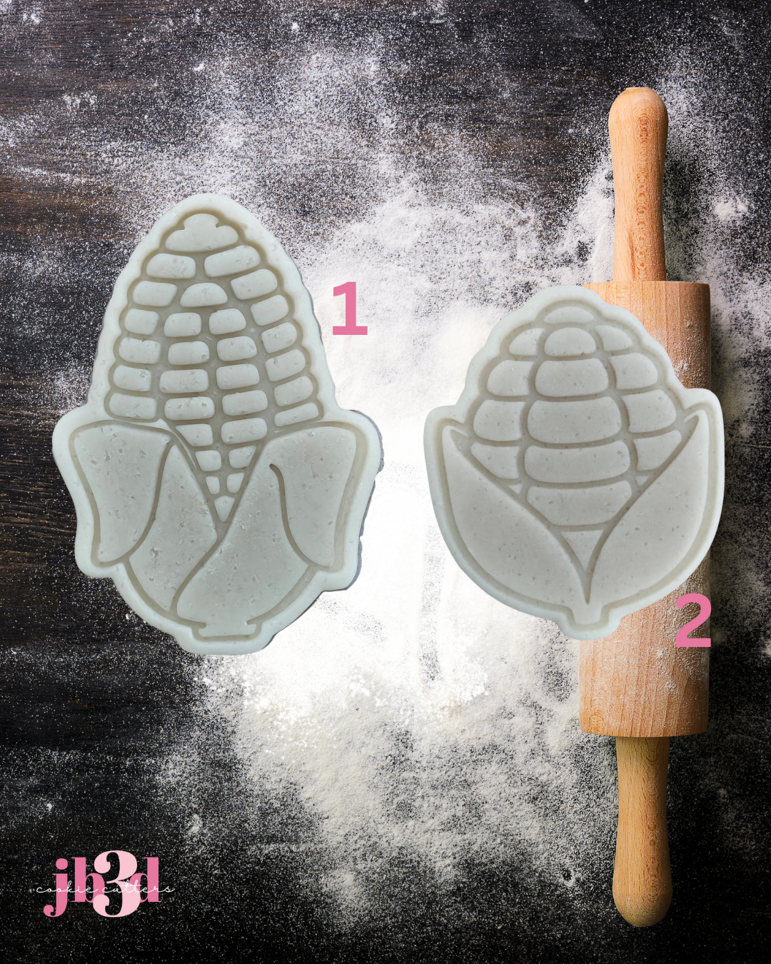 Corn - 2 options - Cutters & Embosser Stamps