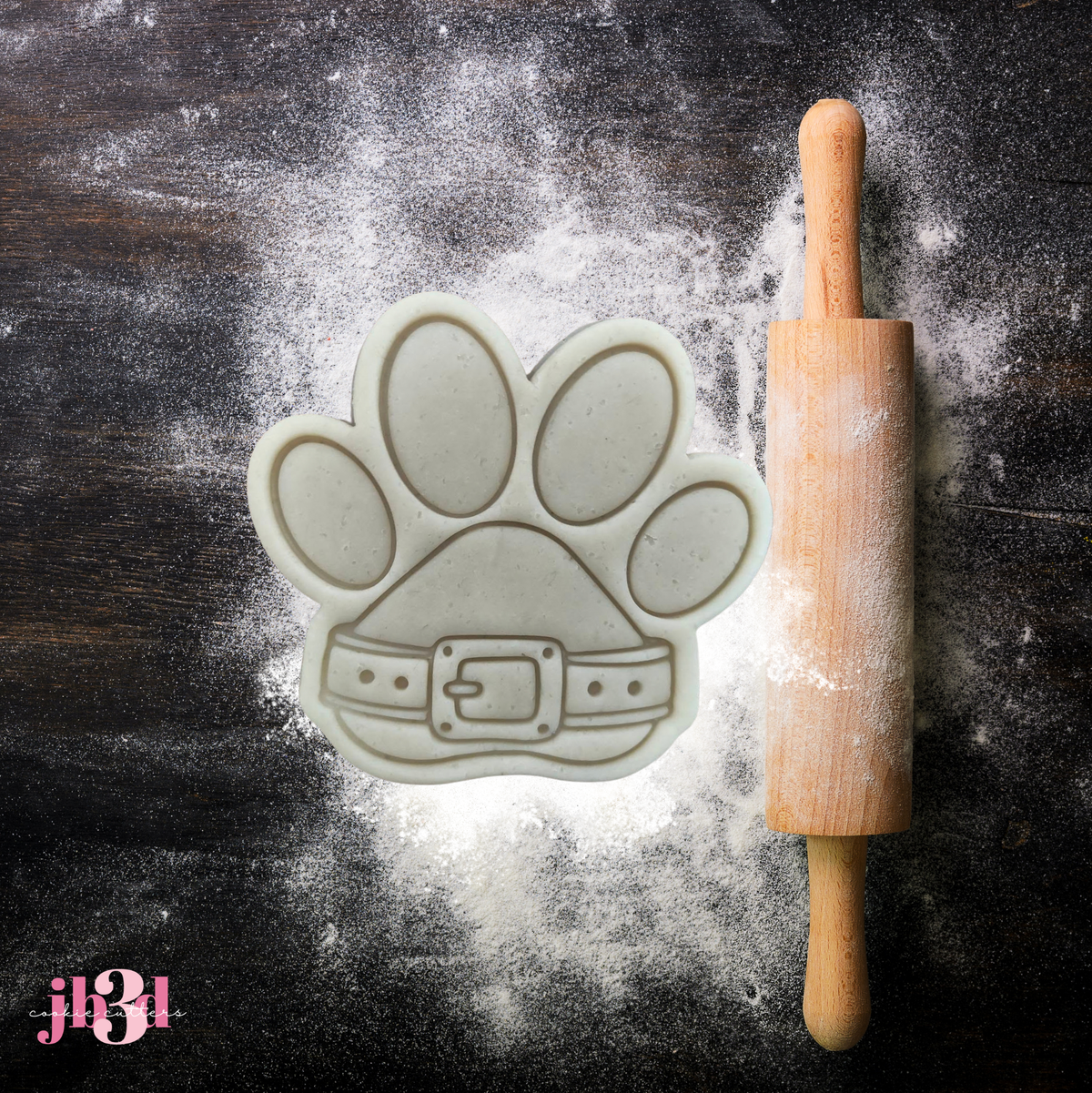 Santa Paw - Cutter & Embosser stamp