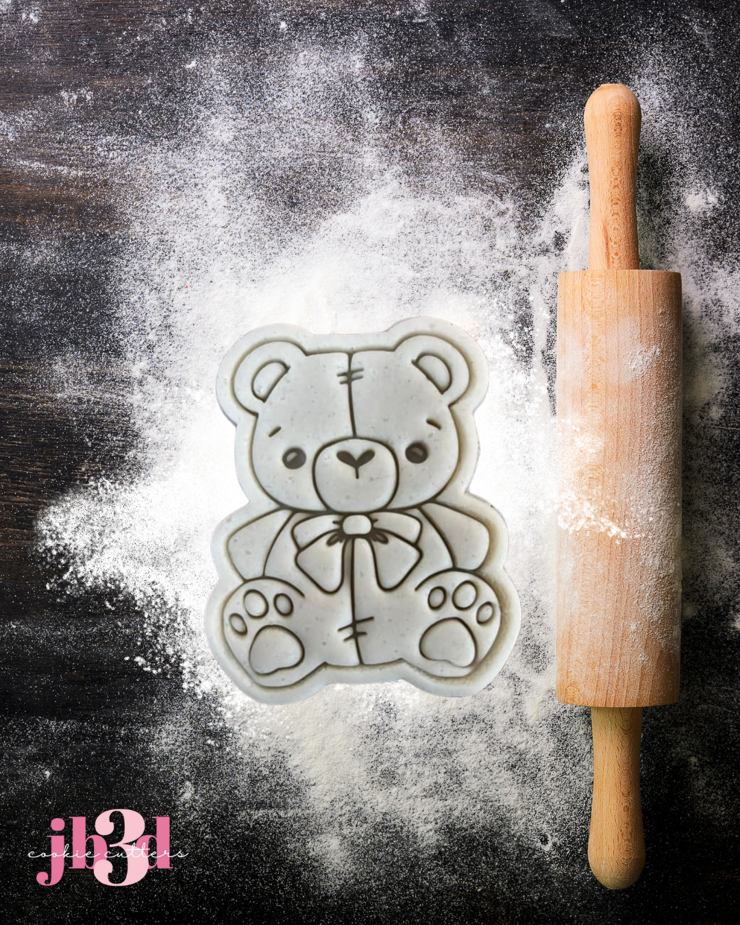 Teddy Bear Cutter & Embosser Stamp