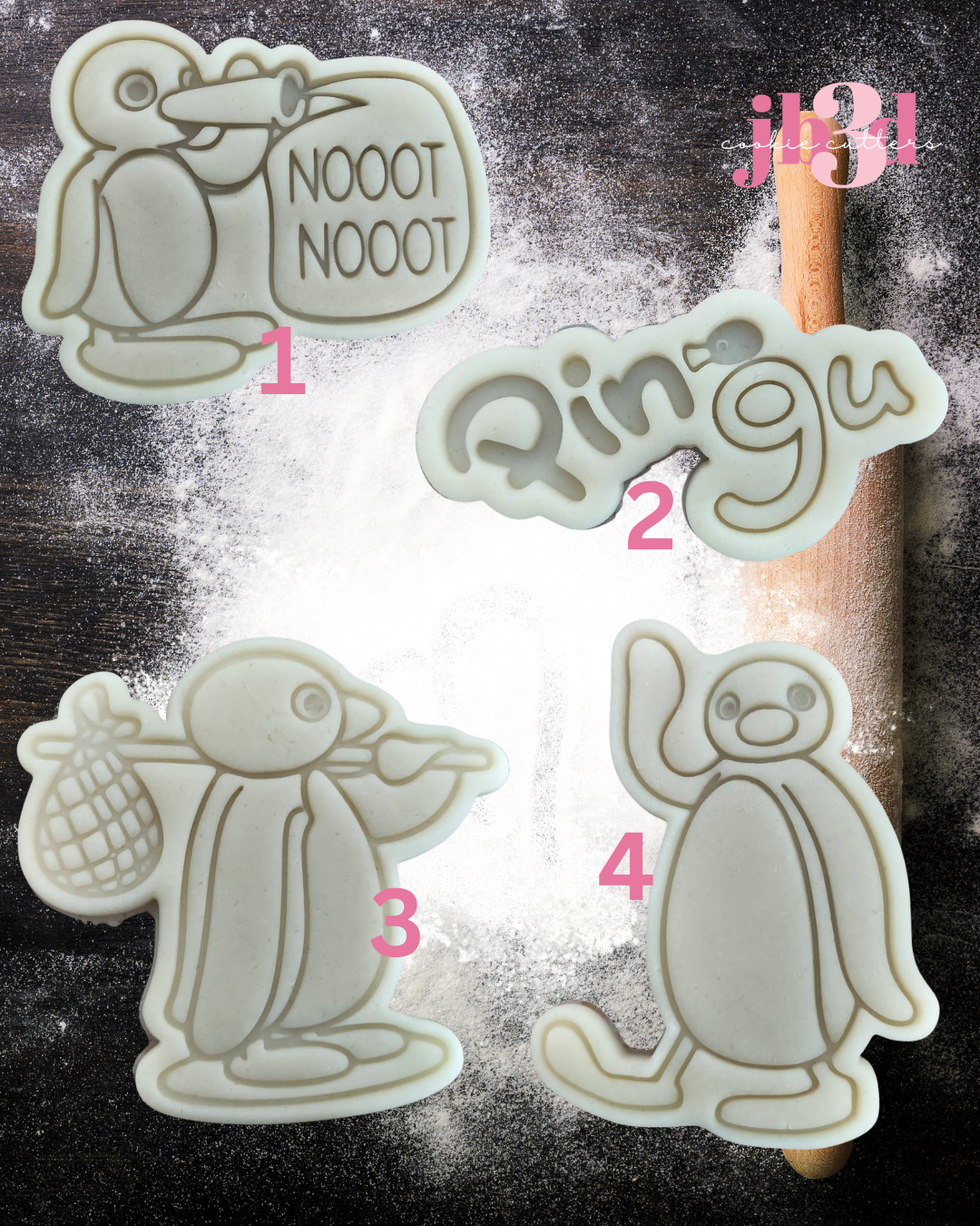 Pingu - Cutters & Embosser Stamps