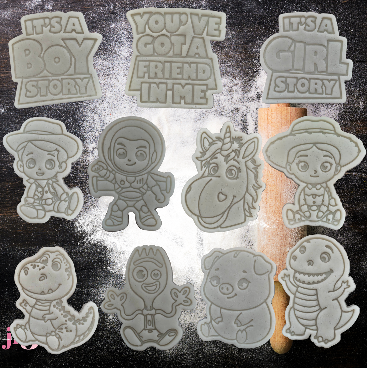 TOY STORY Baby Shower - Cutters & Embosser Stamps