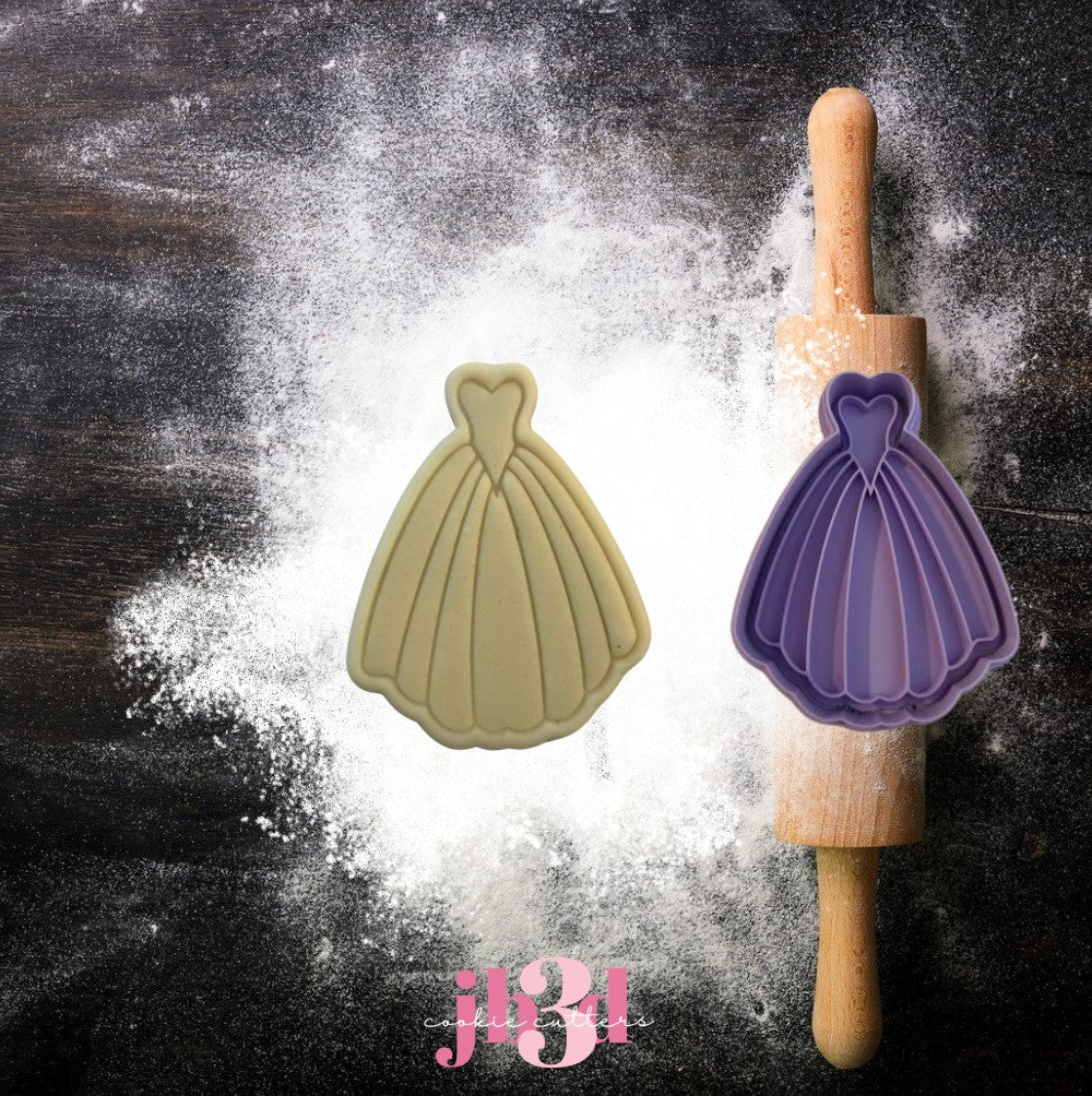 Wedding Dress - Cutter & Embosser Stamp